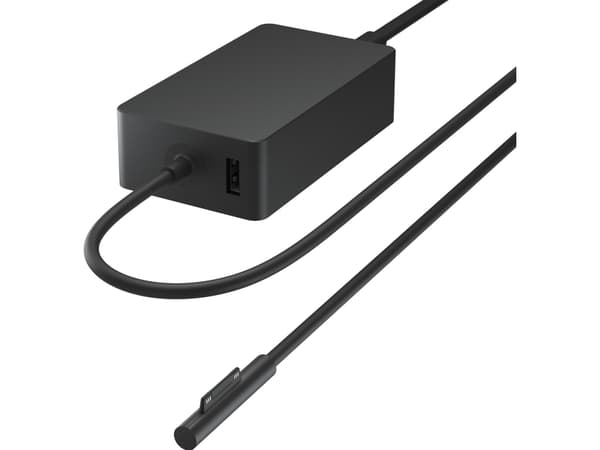 Microsoft Surface 65W Power Supply, inomhus, AC, 1,7 m, Svart
