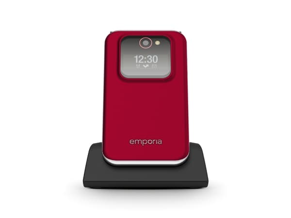 Emporia emporiaJOY_LTE rød (V3) Mobiltelefon med store knapper og vippeknapp