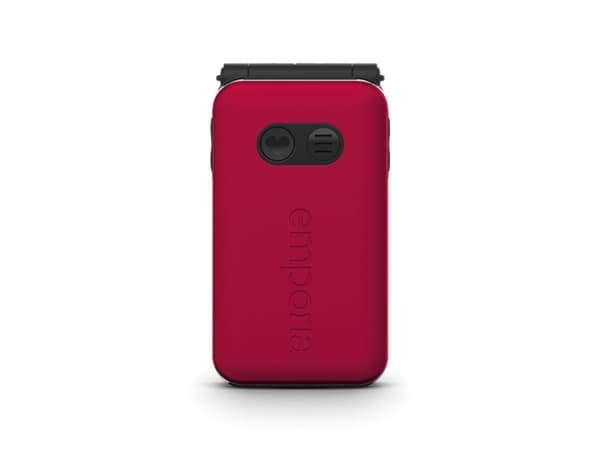 Emporia emporiaJOY_LTE rød (V3) Mobiltelefon med store knapper og vippeknapp