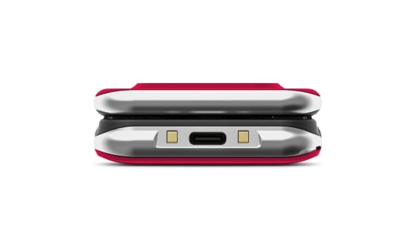 Emporia emporiaJOY_LTE rød (V3) Mobiltelefon med store knapper og vippeknapp