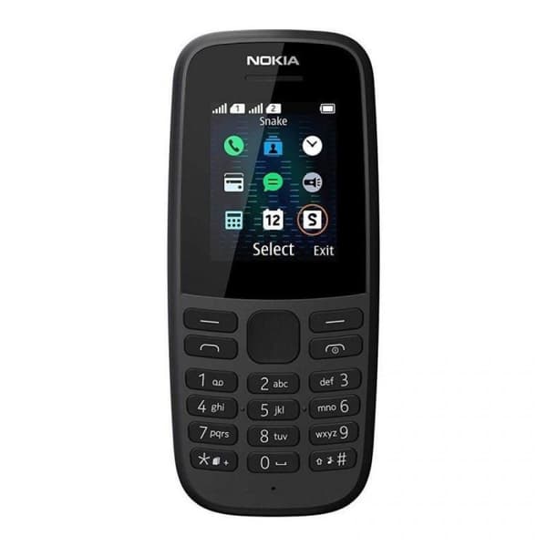 Nokia 105 2019 Dual SIM Mobiltelefoner - Svart