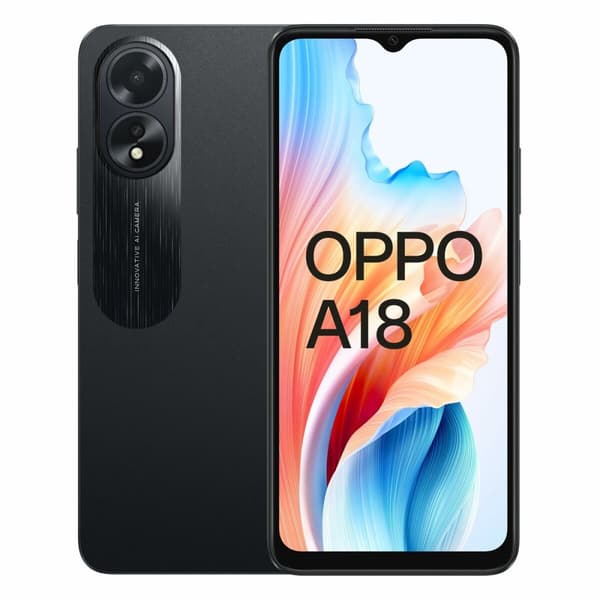 Smartphone Oppo A18 6,56" MediaTek Helio G85 4 GB RAM 128 GB Svart Dual SIM
