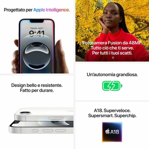 Smartphone Apple 6,1" Hexa Core 8 GB RAM 128 GB Svart