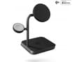 Miniatyrbilde 2 av 2: ZENS Office Charger Pro 3 - Trådløs ladepute / ladestativ + AC-strømadapter - 25 watt - Apple Fast Charge - MFI-sertifisert - svart