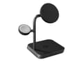 Miniatyrbilde 1 av 2: ZENS Office Charger Pro 3 - Trådløs ladepute / ladestativ + AC-strømadapter - 25 watt - Apple Fast Charge - MFI-sertifisert - svart