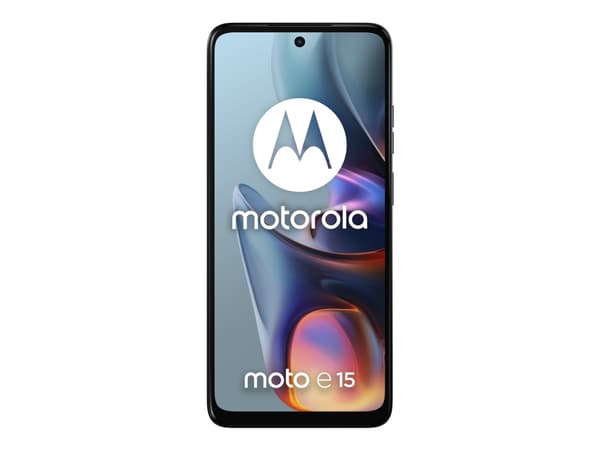Motorola Moto E15 - 4G pekskärmsmobil - dual-SIM - RAM 2 GB / Internminne 64 GB - microSD slot - LCD-skärm - 6.67" - 1604 x 720 pixlar (90 Hz) - rear