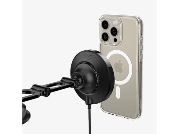 Spigen OneTap Pro 3 Cryomax MagSafe Car Wireless Charger (Dashboard), black