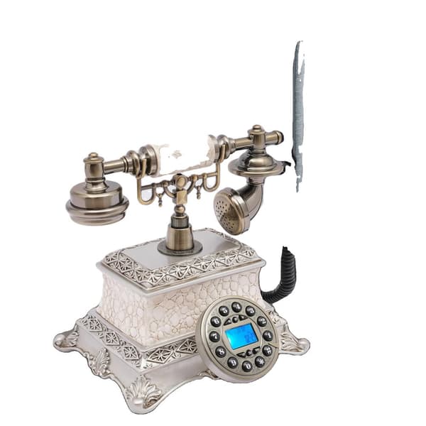 Vintage dialtelefon, retrodesign, bordsmontering