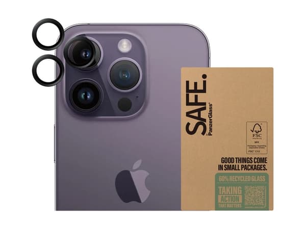 SAFE. by PanzerGlass - Linsskydd för mobiltelefon - svart (paket om 50)