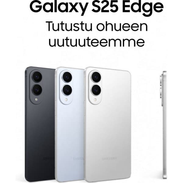 Samsung Galaxy S25 Edge 5G puhelin, 256/12 Gt, Jetblack