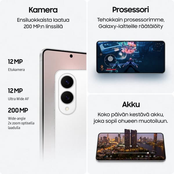 Samsung Galaxy S25 Edge 5G telefon, 256/12 GB, Titanium Icyblue
