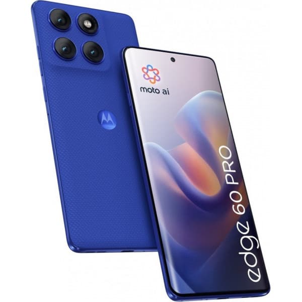 Motorola Edge 60 Pro 5G telefon, 512/12 GB, Bländande blå Blå