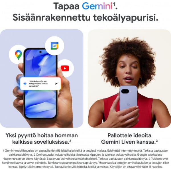 Google Pixel 9a puhelin, 256/8 Gt, Obsidian
