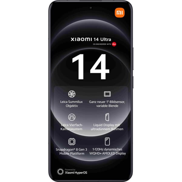 Smartphone Xiaomi 14 Ultra 6,73" 16 GB 512 GB Svart