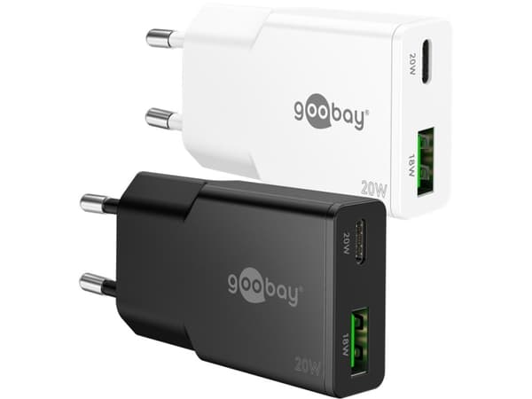Goobay Dual, inomhus, AC, 12 V, Vit
