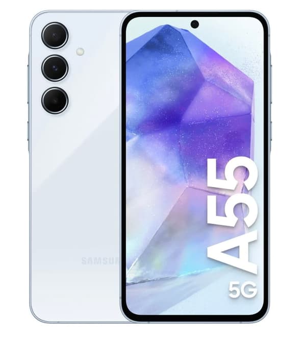 Samsung Galaxy A55 5G Smartphone 128 GB – Awesome Iceblue