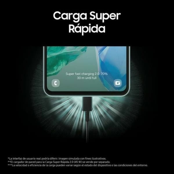 Smartphone Samsung Galaxy M55 5G 6,7" Octa Core 8 GB RAM 256 GB Blå