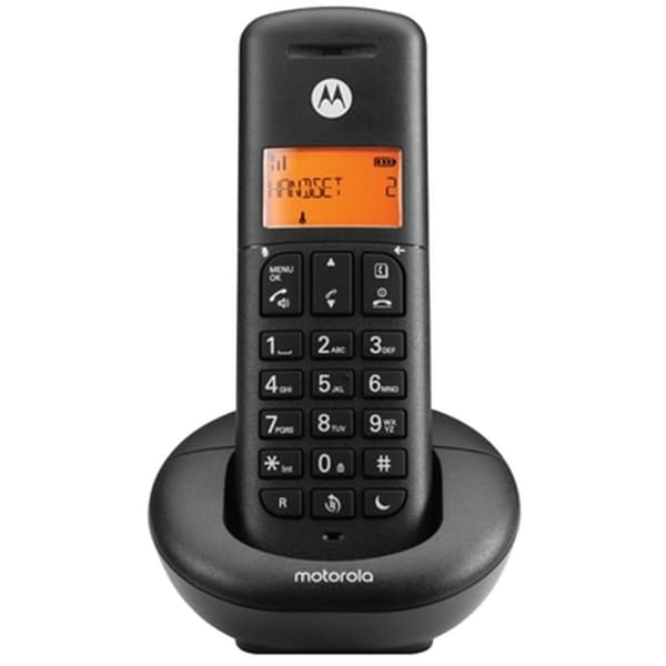 Mobiltelefon til ældre mennesker Motorola Sort
