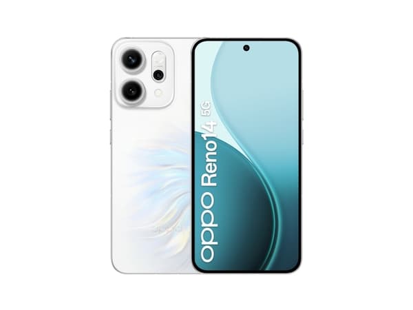 OPPO Reno14 5G, 16,7 cm (6.59"), 12 GB, 512 GB, 50 MP, Android 15, Hvit