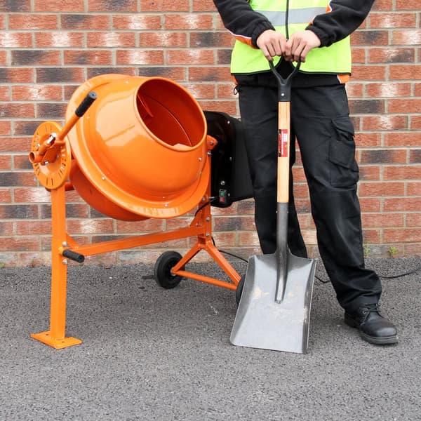 70L Betonblander 250W & Håndholdt Elektrisk Betonvibrator 1100W Vibrerende Håndholdt 35mm Vibratornål 2m Fleksibelt Skaft Mørtel Gips Mobil
