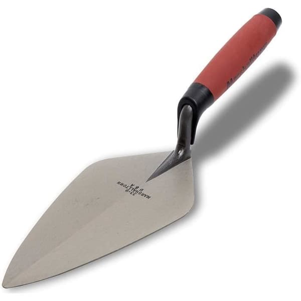 Marshalltown Trowel, London stil murslev med ergonomiskt Durasoft handtag, kolstål, med spets