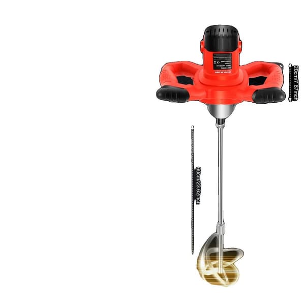 Betonblander, 1500W Effekt, 930RPM Maksimal Hastighed,Rød