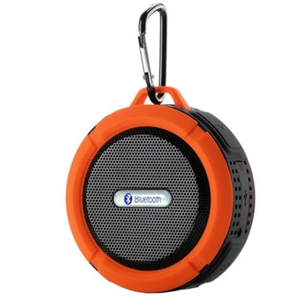 Trådlös Vattentät Högtalare med Sugpropp - Orange