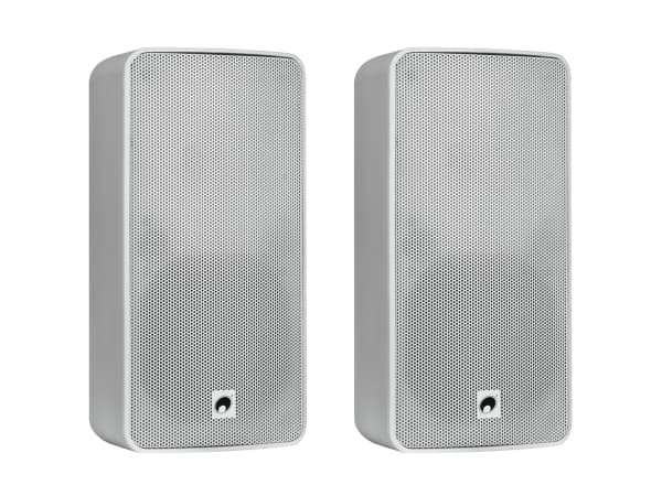 Omnitronic 11036955, 2-veis, Koblet med ledninger (ikke trådløs), 80 W, 60 - 18000 Hz, 16 O, Hvit