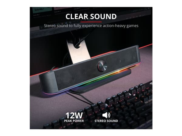 Trust GXT 619 Thorne - Soundbar - för TV/monitor - 6 Watt