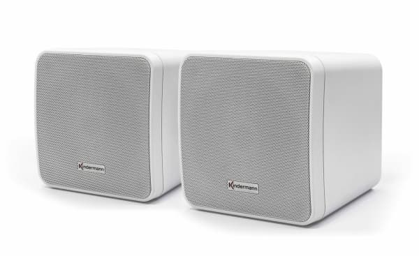 Kindermann Active Box Set 50+, 2-vägs, Kabel, 50 W, 85 - 20000 hz, 8 O, Vit