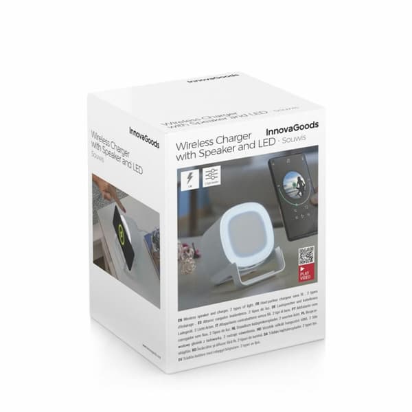 Laddare för trådlös högtalare med LED-lampor Souwis InnovaGoods