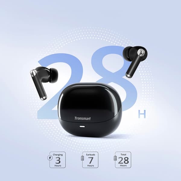 Tronsmart In-Ear Hörlurar Trådlösa Bluetooth 5.3 ENC Soundi R4 - Svart