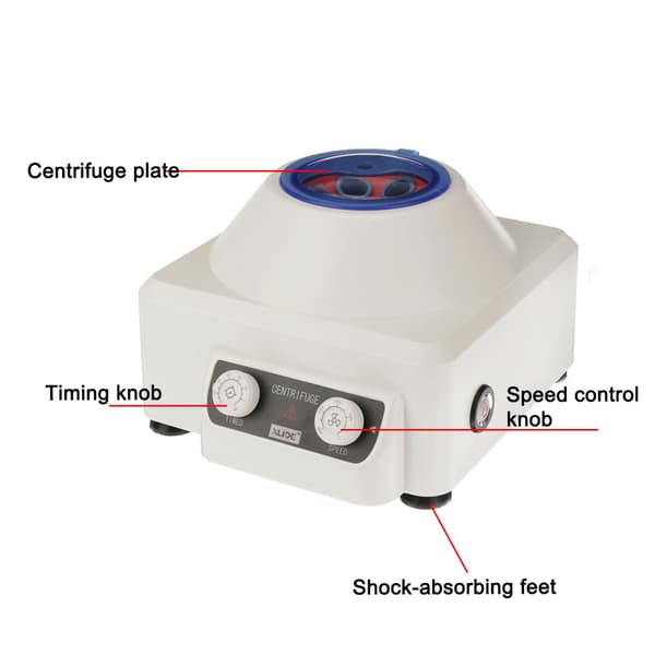 Centrifugemaskine 15mlX6, 0-4000rpm /1430xG, 0-60min elektriske centrifuger til bordplade