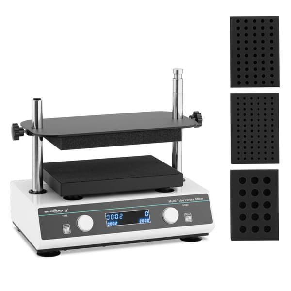 Multi vortex mixer - 500–3000 varv/min - Timer - Steinberg Systems