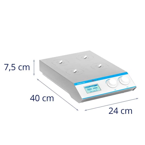 Steinberg Systems - Magnetomrörare - 4 x 1000 ml - 0–2400 varv/min - Timer