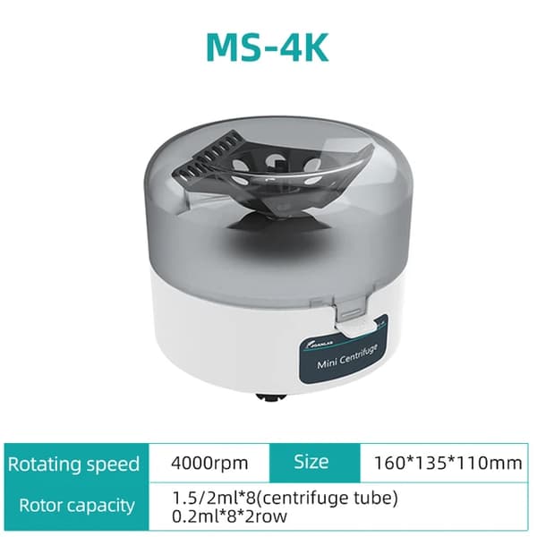 Centrifugmaskin, Digital Kontroll, Hög hastighetsrotation, 4K (4000 varv per minut), EU-kontakt