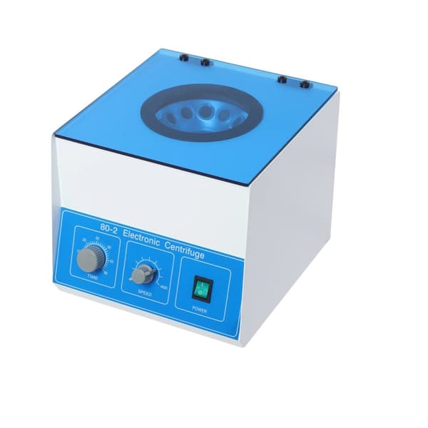 Centrifuge, 40W effekt, variabel hastighed op til 4000RPM,220V, EU Stik, Blå