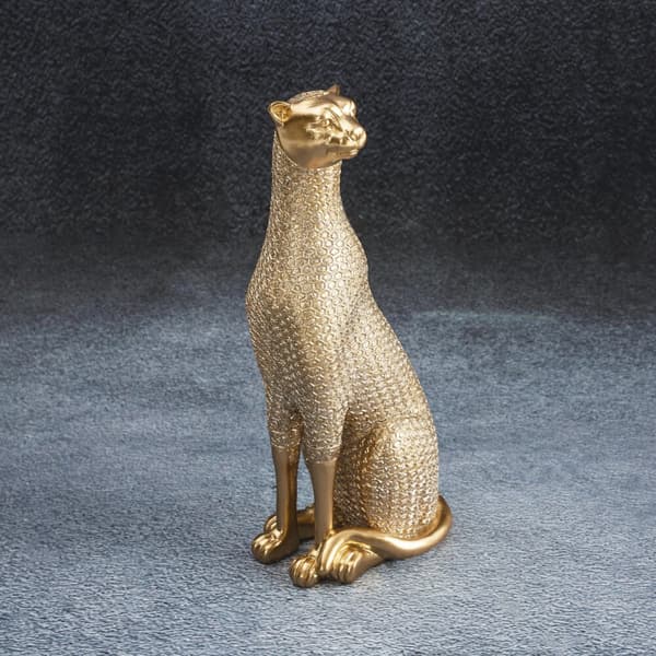 Dekorativ figur HARIS Eurofirany panter guld