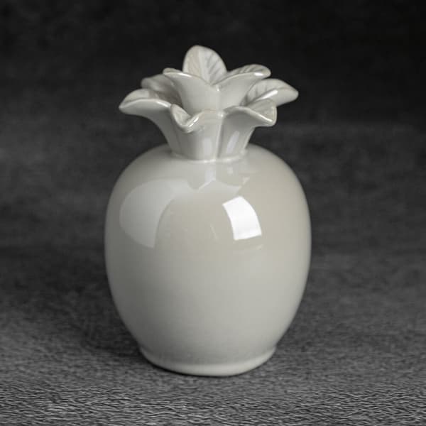 Dekorativ figur SIMONA3 9x14 Eurofirany creme perleglans ananas