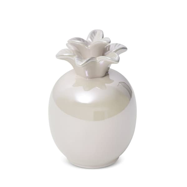 Dekorativ figur SIMONA3 9x14 Eurofirany creme perleglans ananas