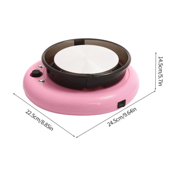Keramisk Hjulmaskine, 60W Effekt, 0-180 omdr./min Hastighed, Letvægtsdesign,pink