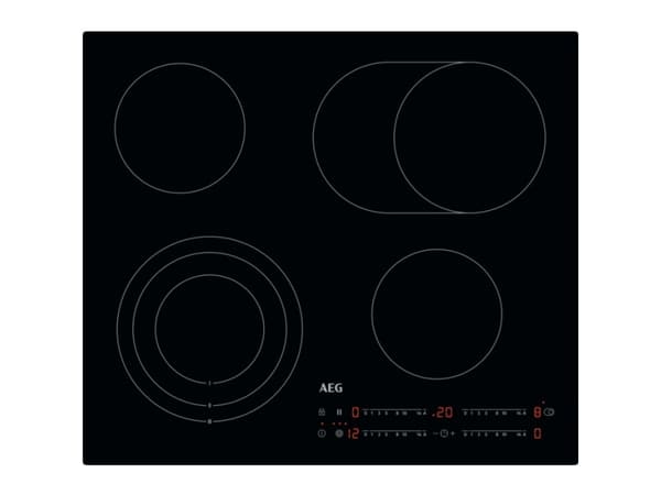 AEG HK654070IB, Musta, Kiinteä, Keittoalueinduktioliesi, Keraaminen, 4 alue(tta), 4 alue(tta)