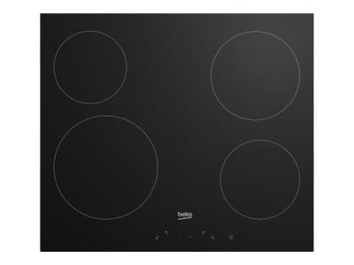 Beko HIC64401, Musta, Kiinteä, Keraaminen, Keraaminen lasi, 4 alue(tta), 4 alue(tta) musta