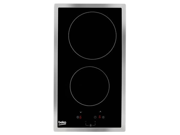 Beko HDMC32400TX, Rustfritt stål, Innebygget, 30 cm, Keramisk, Glass-keramikk, 2 zone(s)