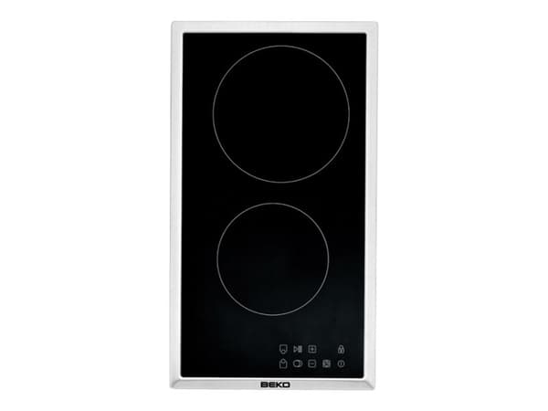 Beko HDMC32400TX, Rustfritt stål, Innebygget, 30 cm, Keramisk, Glass-keramikk, 2 zone(s)