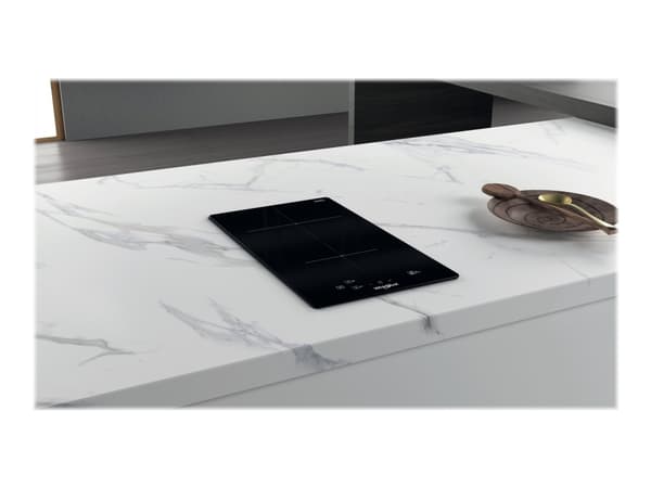 Whirlpool WS Q0530 NE - Induktionshäll - 2 kokplattor - Fördjupning - bredd: 27.5 cm - djup: 49 cm - ramlös - svart