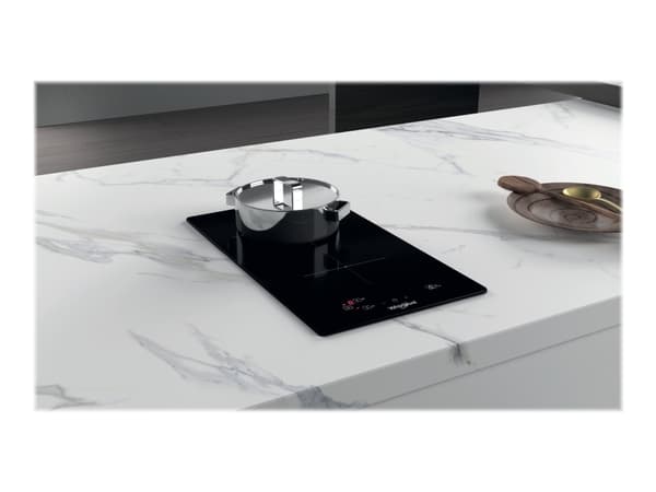 Whirlpool WS Q0530 NE - Induktionshäll - 2 kokplattor - Fördjupning - bredd: 27.5 cm - djup: 49 cm - ramlös - svart Svart