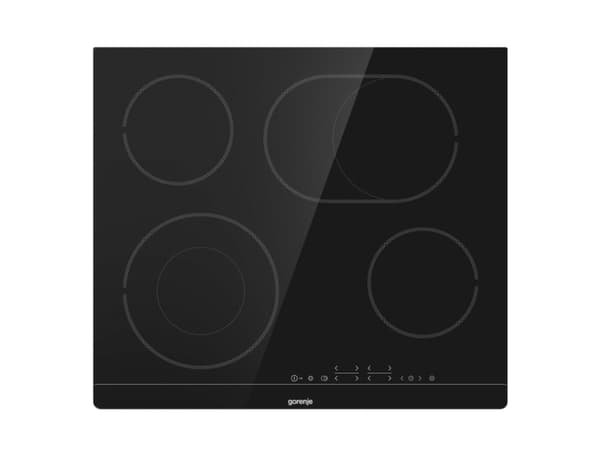 Gorenje CT43SC, Svart, Inbyggnad, 60 cm, Keramik, Keramik, 4 zon(er)
