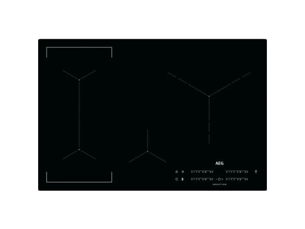 AEG IKE84445IB, Musta, Kiinteä, 80 cm, Keittoalueinduktioliesi, Lasi, 4 alue(tta)