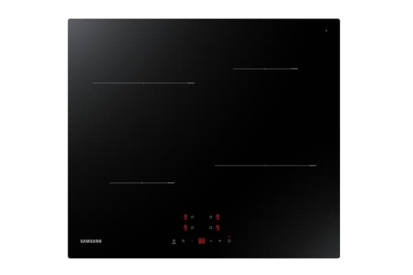 Samsung NZ64T3706A1 - Induksjonskomfyrtopp - 4 plater - Nisje - bredde: 56 cm - dybde: 49 cm - svart